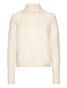 Vmkaden Ls Rollneck Pullover Ga Bf Tops Knitwear Turtleneck Cream Vero...