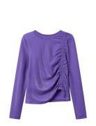 Nlfrunas Ls Short Top Tops T-shirts Long-sleeved T-shirts Purple LMTD