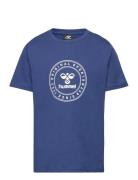 Hmltres Circle T-Shirt S/S Sport T-shirts Short-sleeved Blue Hummel