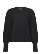 Pernilla Merino Sweater Tops Knitwear Jumpers Black Ella&il