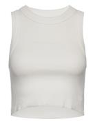 Heather Singlet Rcy White Sand Tops T-shirts & Tops Sleeveless White A...