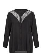 Wa-Sia 10 Tops Blouses Long-sleeved Black Wasabiconcept