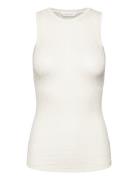 Alberte S´less Silk Top Tops T-shirts & Tops Sleeveless White Gai+Lisv...