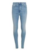 High Rise Skinny Bottoms Jeans Skinny Blue Calvin Klein Jeans