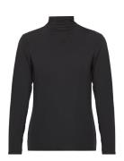 Warm Me Up - Thermal Knit Turtleneck Tops Knitwear Turtleneck Black Et...