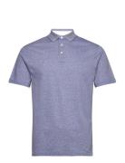 Cott Linen Filafil Tops Polos Short-sleeved Blue Hackett London