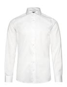 1927:Twill Weave Shirt Wf L/S Tops Shirts Business White Lindbergh Bla...