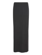 Low Waist Maxi Skirt Langt Skjørt Black Gina Tricot