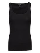 Stretch Cotton Tank Top Tops T-shirts & Tops Sleeveless Black Lauren R...