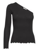 Organic T-Shirt Tops T-shirts & Tops Long-sleeved Black Rosemunde