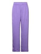 Narine Bottoms Trousers Wide Leg Purple Baum Und Pferdgarten