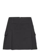 Skirt Petra Kort Skjørt Black Lindex