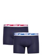 Puma Men Everyday Multi Logo Boxers 2P Boksershorts Navy PUMA