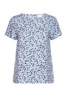 Vipaya S/S Top - Noos Tops T-shirts & Tops Short-sleeved Blue Vila