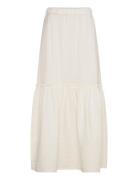 Skirt Andrea Langt Skjørt Cream Lindex