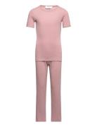 Night Set Pyjamas Sett Pink Rosemunde Kids