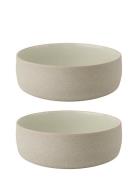 Emma Skål Ø 13.5 Cm 2 Stk Grey Home Tableware Bowls Breakfast Bowls Be...