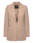 Vmsara Ls Loose Long Single Blazer Boo Blazers Single Breasted Blazers...