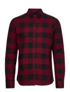 Onsgudmund Ls Checked Shirt Tops Shirts Casual Red ONLY & SONS