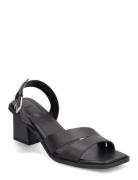 Block-Heel Sandals Sandal Med Hæl Black Mango