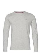 Stretch Slim Fit Long Sleeve Tee Tops T-shirts Long-sleeved Grey Tommy...