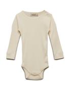 Plain Body Ls Bodies Long-sleeved Cream MarMar Copenhagen