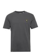 Plain T-Shirt Tops T-shirts Short-sleeved Grey Lyle & Scott