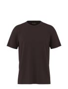 Slhaspen Ss O-Neck Tee Noos Tops T-shirts Short-sleeved Brown Selected...