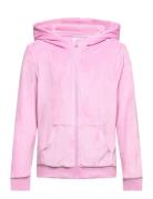 Nkfnajala Ls Vel Card Wh Tops Sweat-shirts & Hoodies Hoodies Pink Name...