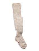 Tights 1P Bag Wool Rib Tights Beige Lindex