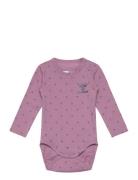 Hmlbeesy Body L/S Langermet Bodysuit Purple Hummel