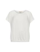 Wa-Stella Tops Blouses Short-sleeved White Wasabiconcept