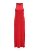 Onlmay Life S/L Long Dress Box Jrs Maxikjole Festkjole Red ONLY