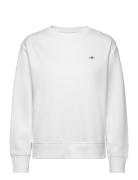 Shield C-Neck Sweat Tops Sweat-shirts & Hoodies Sweat-shirts White GAN...