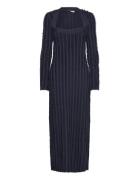 Filippa Dress Knelang Kjole Navy House Of Dagmar