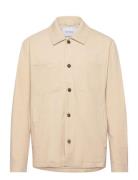 Marseille Twill Jacket Tops Sweat-shirts & Hoodies Sweat-shirts Cream ...