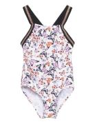 Swimsuit W Elastic Straps, Aop Badedrakt Badetøy Multi/patterned Color...