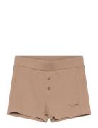 Shorts Rib Bottoms Shorts Beige Minymo