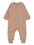 Full Body Sweat Langermet Bodysuit Beige Copenhagen Colors