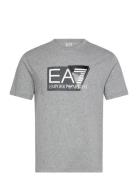 T-Shirt Tops T-shirts Short-sleeved Grey EA7