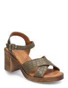 Women Sandals Sandal Med Hæl Khaki Green Tamaris