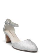 Women Court Shoe Shoes Heels Pumps Classic Silver Tamaris