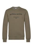 Borg Logo Crew Sport Sweat-shirts & Hoodies Sweat-shirts Khaki Green B...