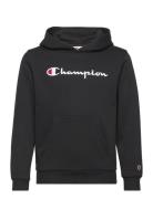 Hooded Sweatshirt Tops Sweat-shirts & Hoodies Hoodies Black Champion