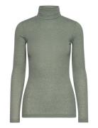 Angelabb Roll Neck Tops T-shirts & Tops Long-sleeved Green Bruuns Baza...