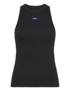 Easy Tank_B Tops T-shirts & Tops Sleeveless Black HUGO BLUE