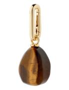 Charm Tiger Eye Pendant Halskjede Anheng Gold Pilgrim