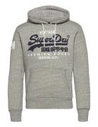 Vl Hood Tops Sweat-shirts & Hoodies Hoodies Grey Superdry