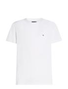 Essential Reg Fit Solid Tee Tops T-shirts Short-sleeved White Tommy Hi...