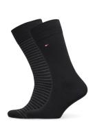 Th Men Small Stripe Sock 2P Underwear Socks Regular Socks Black Tommy ...